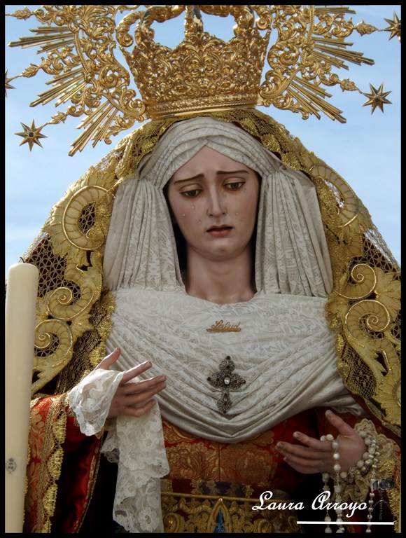 Traslado Virgen de la Salud a Marianistas. Chaminando 2014.